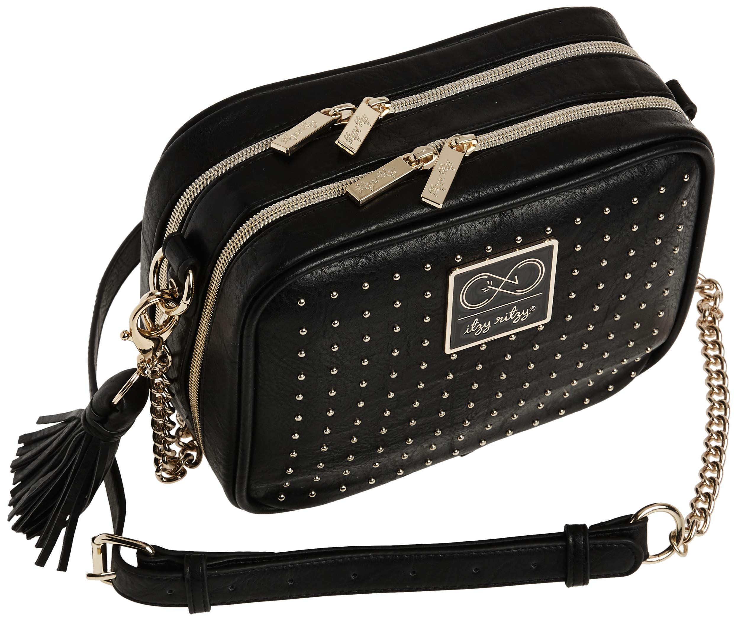 Chelsea + Cole for Itzy Ritzy Studded Double Take Crossbody Diaper Bag