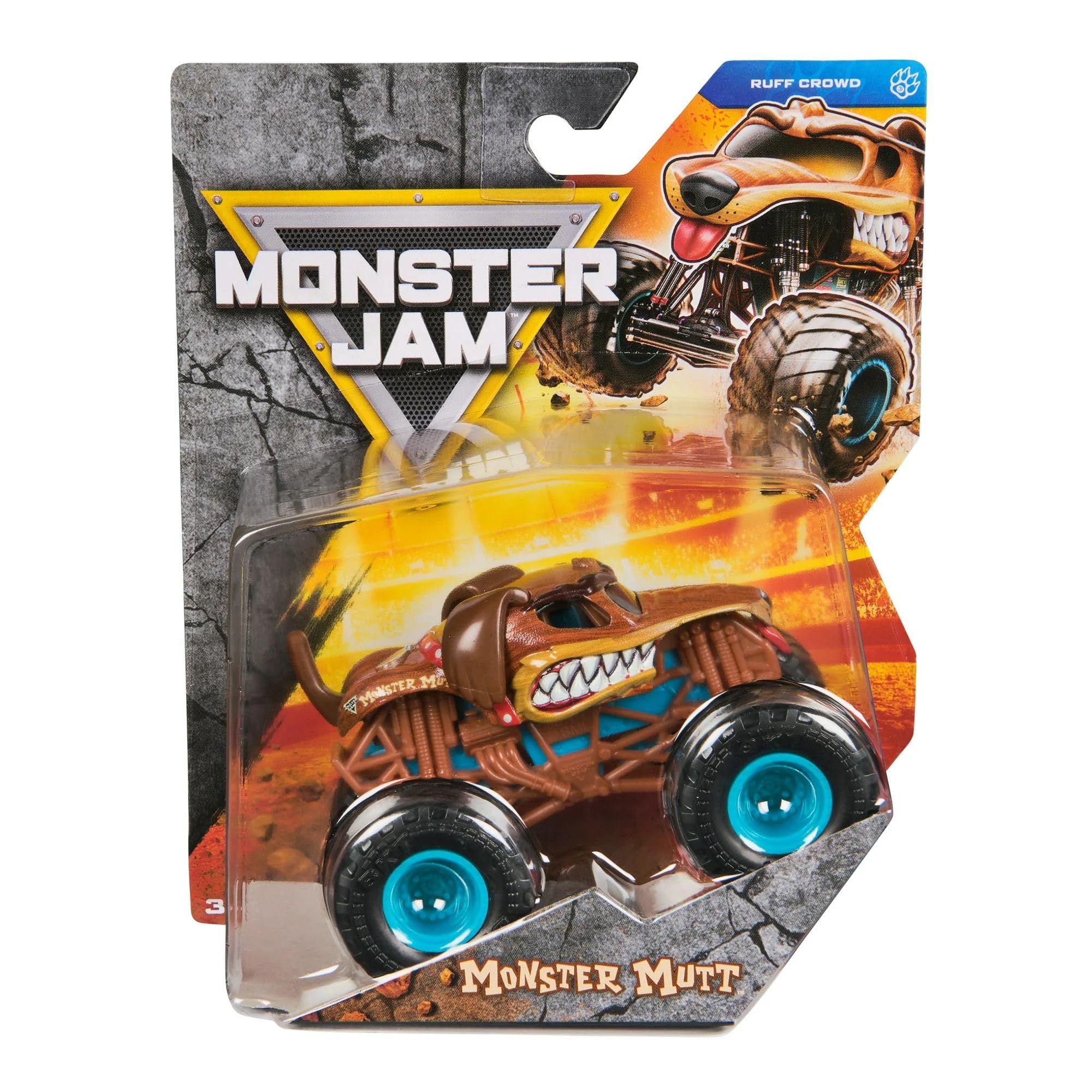 Monster Jam 2025 Official 1:64 Diecast Truck Series 42 Ruff Crowd Monster Mutt