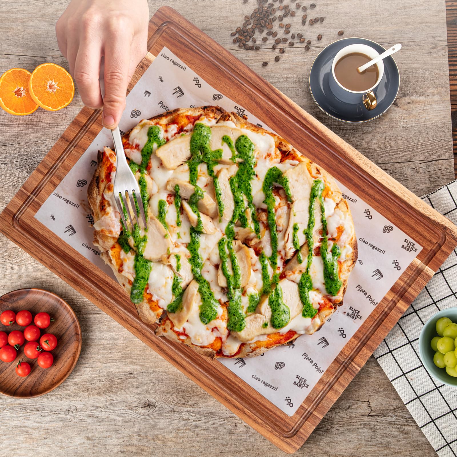 20 Inch Large Acacia Wood Cutting Board 1.5