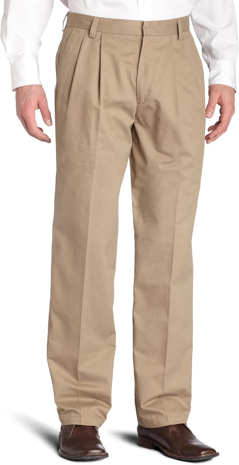 Dockers Men's Big and Tall True Khaki Pleated Pant, Khaki