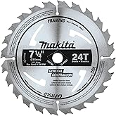 Makita D-45989 7-1/4" 24T Carbide-Tipped Circular Saw Blade, Framing/General Purpose