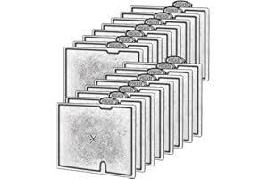 AQOOSTER 16 Pack Small Filter Cartridges Replacement for Aqueon Filters QuietFlow E Internal Power Filter Size 10, for Minibow Aquarium Filters Size 1/2.5/5 Gallon and for Internal Shrimp Filter 10 Gallons