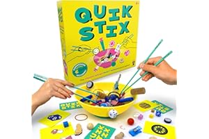 LUCKY EGG Quik Stix Skill Game, Fun Family Games for Kids and Adults, 7+ Year Olds, 2-8 Players, Party Board Games for Adults & Kids, Perfect for Indoor & Outdoor Game Night, Funny Games For Children & Families