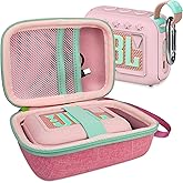 XEGIMOR Silicone Cover and Hard Carrying Case for JBL Go 4 Portable Bluetooth Speaker, Protective Holder Carrier for JBL Go 4 Speaker Accessories (Pink)