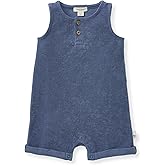 Burt's Bees Baby baby-boys Sleeveless Rompers, 100% Organic Cotton One-piece Coverall and Layette Set