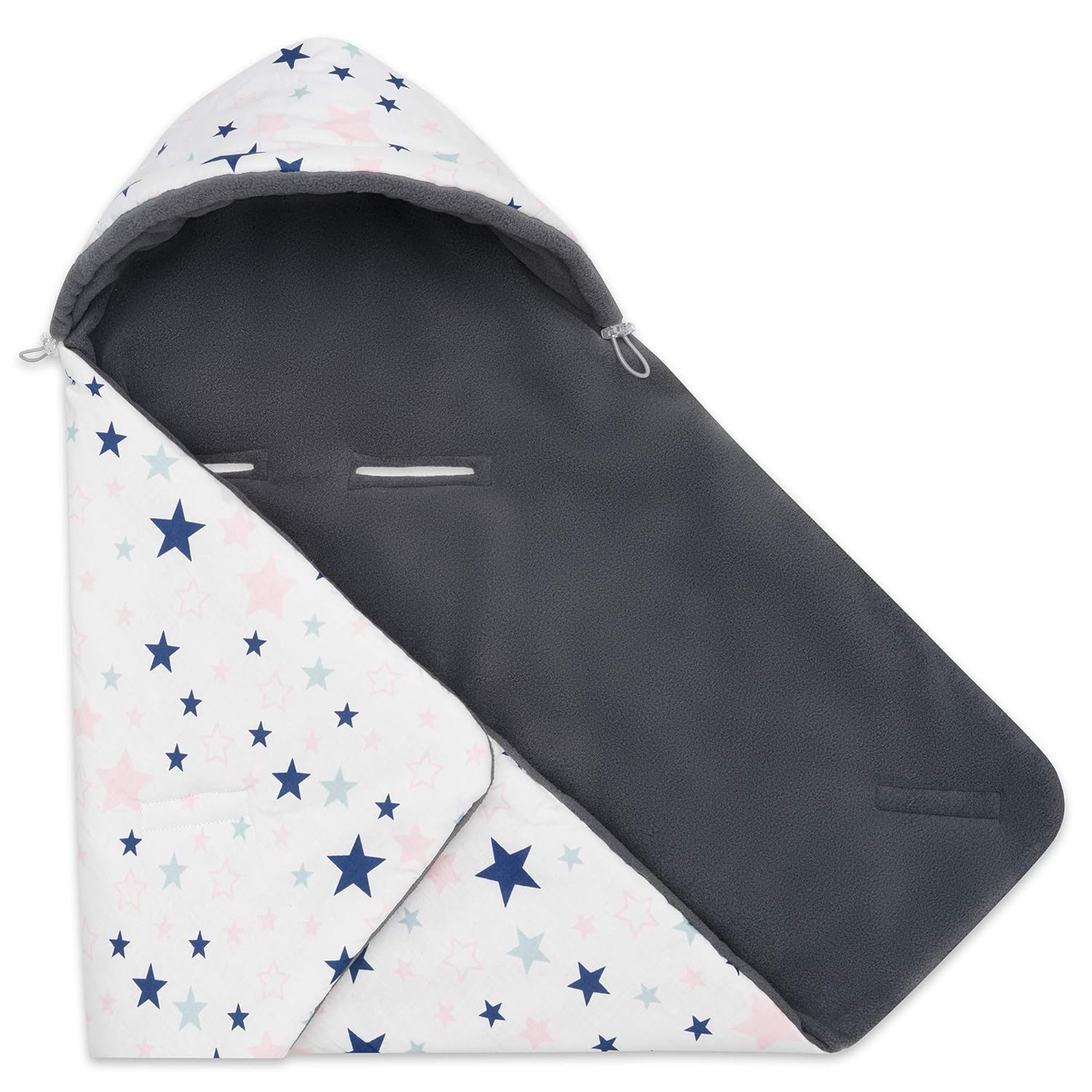Ideal als Babyhörnchen Kuscheldecke Kinderwagedecke universal z.B Maxi Cosi Warme Baby Decke für ...