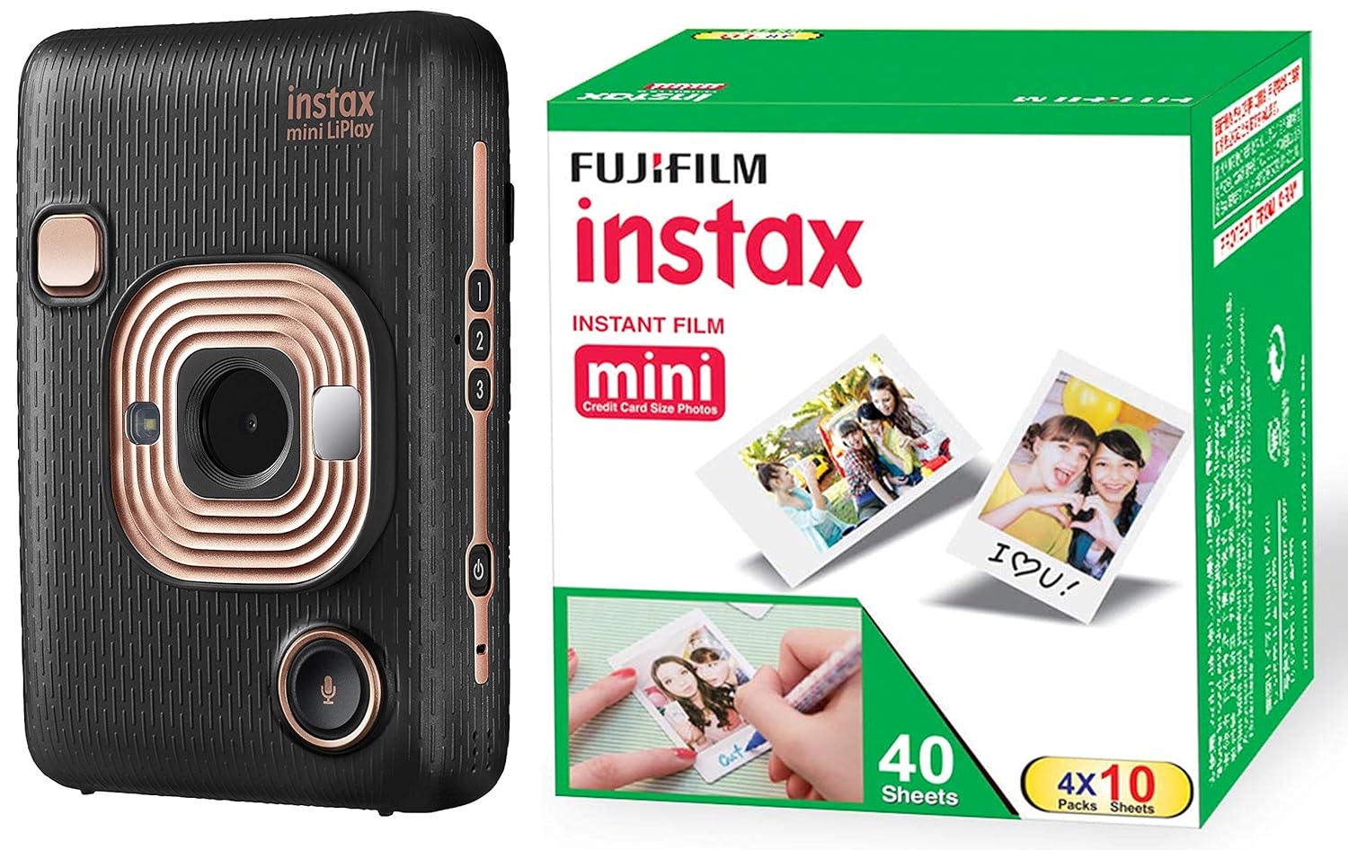 Buy FUJIFILM Instax Mini LiPlay Hybrid Instant Camera (Elegant Black