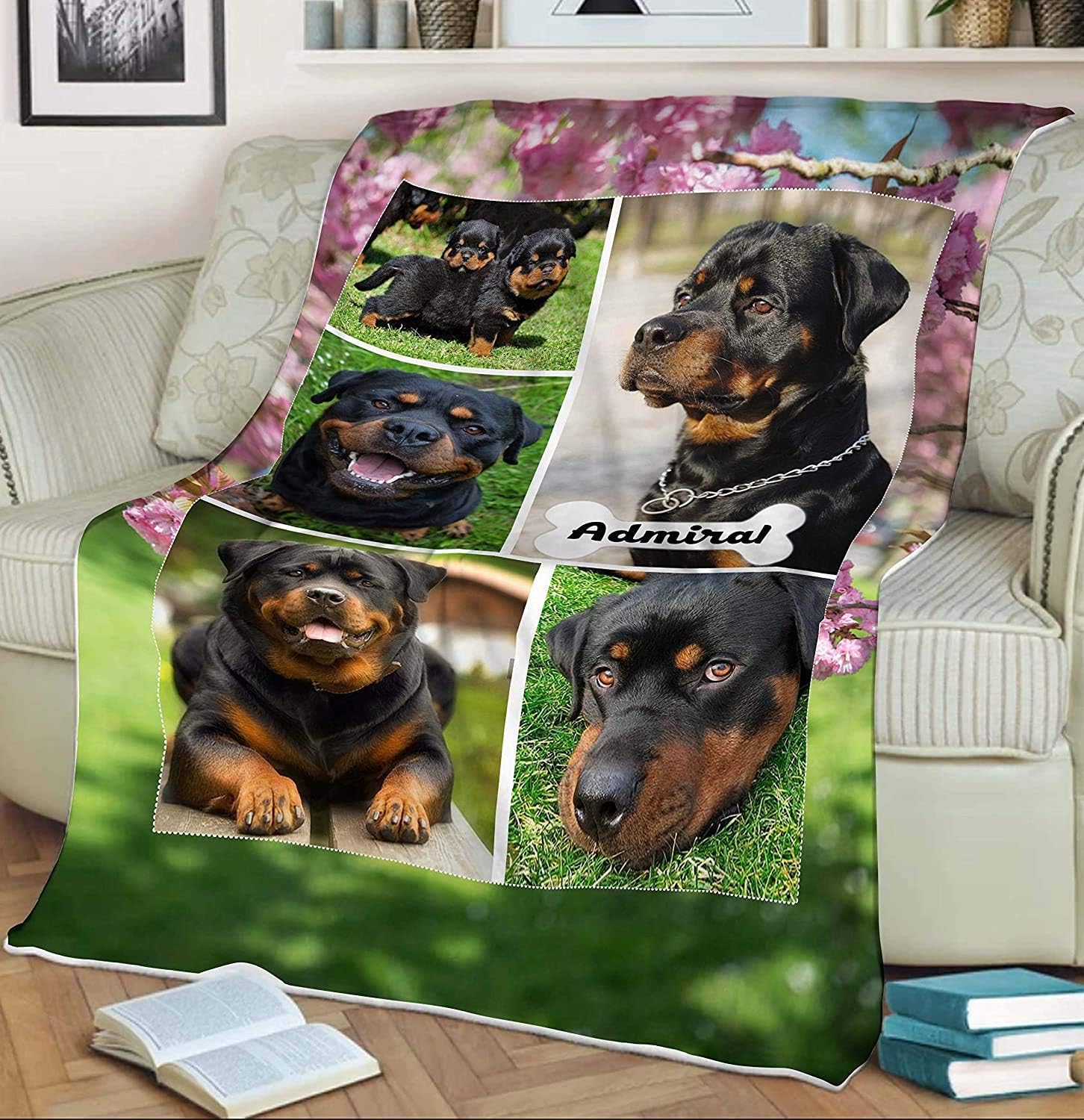 Custom Print Fleece Blankets for Kids Baby Personalized