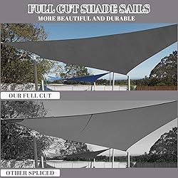 Cool Area Sun Shade Sail 12x16FT Rectangle Shade