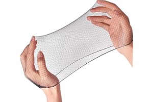 Hair Nets 100 PCS, Smilco 20 Inches Elasticity Invisible Elastic Mesh Wig Nets for Hair Bun Making Ballet Dancer Kitchen Food