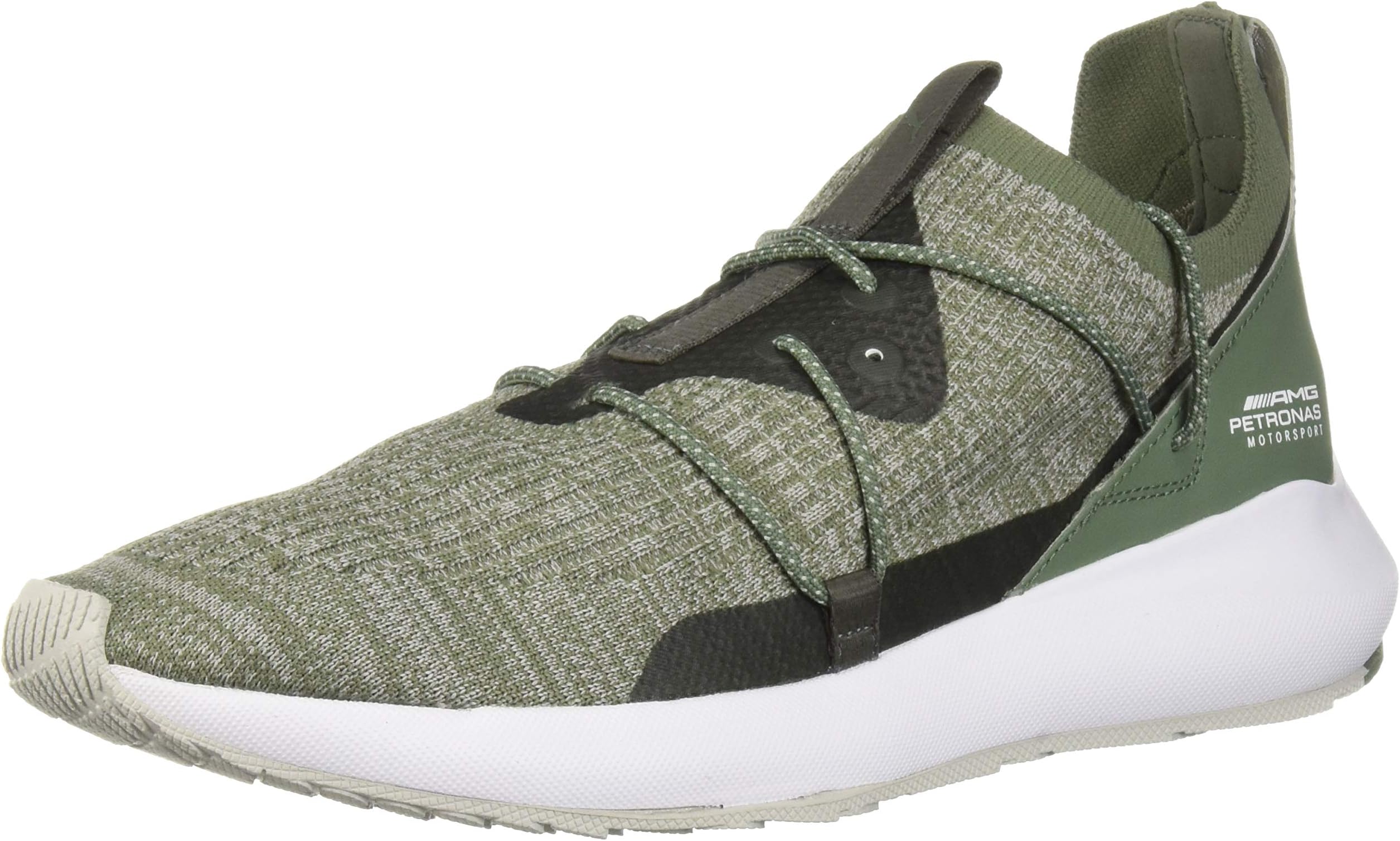 PUMA Men's Evo Cat II Sock Lace LH Sneaker, Laurel Wreath White