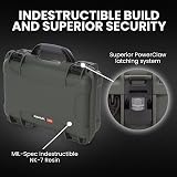 NANUK 909 Protective Case Olive NK-7 Resin Waterproof Custom Foam Insert 32cm view 2