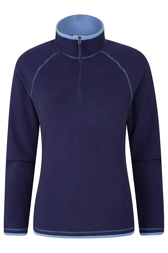Mountain Warehouse Montana Microfleece-Oberteil mit Halbreißverschluss für Damen - atmungsaktiver Fleecepullover, schnelltroc