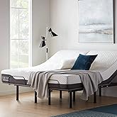 Lucid L150 Adjustable Base – Bed Frame with Head and Foot Incline – Wireless Remote Control – Premium Quiet Motor, Twin XL size, Charcoal
