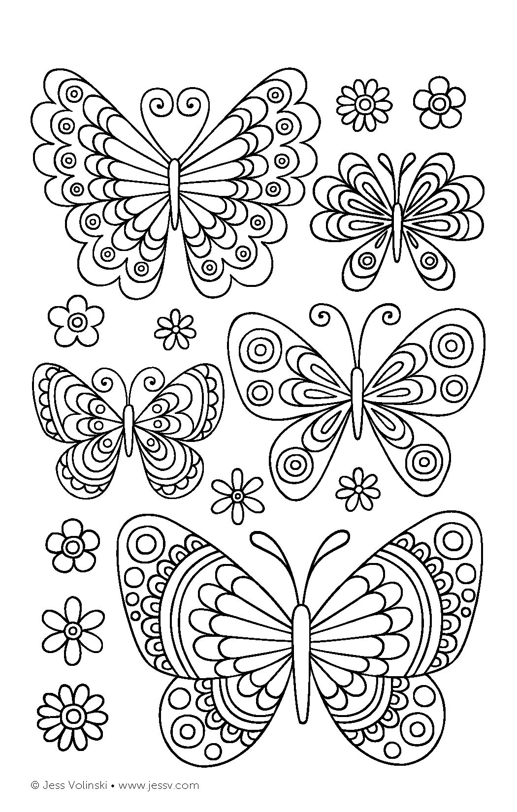 Butterfly Coloring Page Coloring Books Quilling Designs