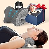 ZAMAT Neck and Shoulder Relaxer w/Magnetic Therapy Pillowcase, Neck Stretcher Chiropractic Pillows for Pain Relief, Cervical Traction Device for Relieve TMJ Headache Muscle Tension Spine Alignment