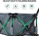 TIMBER RIDGE Festival Trolley on Wheels 200L Folding Wagon Grey view 8