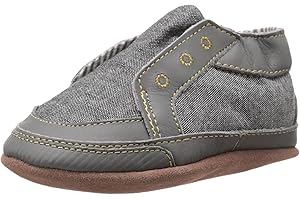 Robeez Baby Boys and Unisex Soft Soles Slip-Resistant Crib Shoes Slippers for Infant and Toddler, 0-24 Months