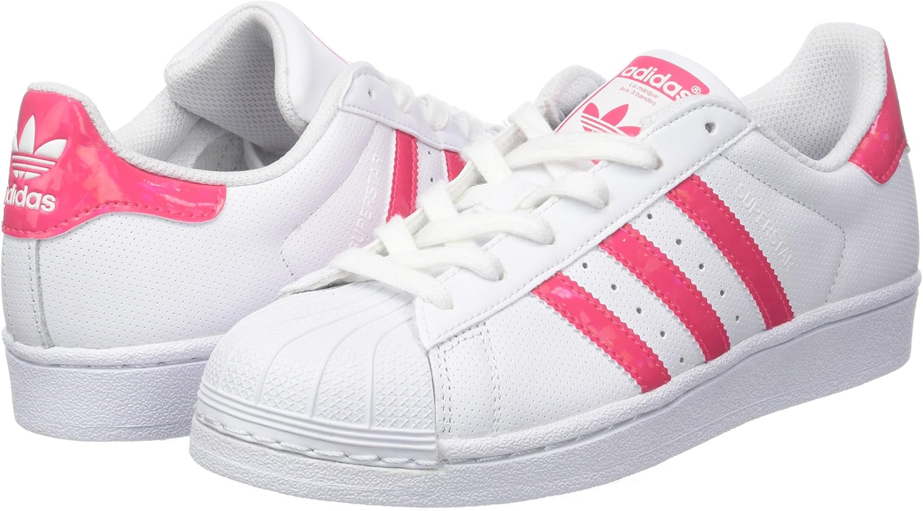 pink adidas superstar trainers