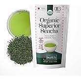 One With Tea Organic Japanese Sencha Green Tea Loose Leaf – Premium Whole Leaf Sencha from Japan, USDA Organic, Fresh & Smooth Taste, Traditional Japanese Green Tea