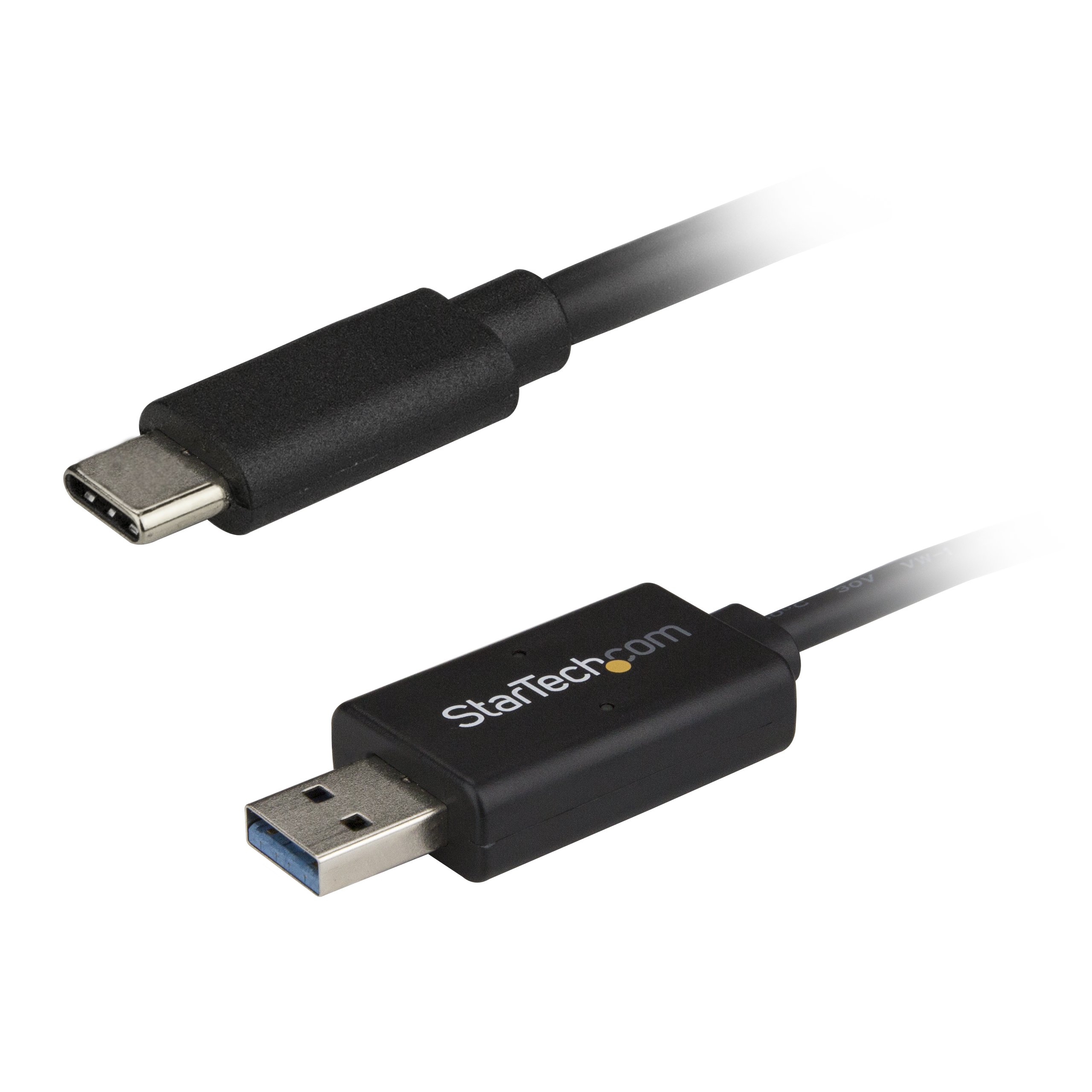 StarTech.com USB C to USB Data Transfer Cable, Mac / Windows, USB 3.0, Windows Easy Transfer Cable, Mac Data Transfer, 2m (6ft) (USBC3LINK)