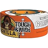Gorilla White Tough & Wide Duct Tape, 2.88" x 25 yd, White, (Pack of 1)