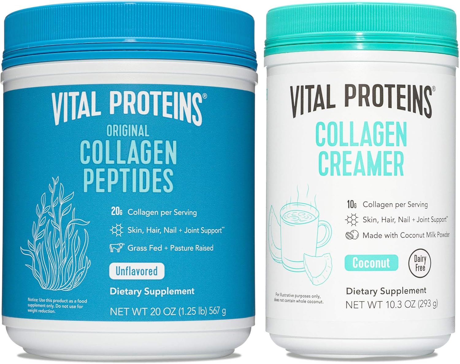 20oz Collagen Powder & 10oz Coconut Collagen Creamer