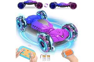 Nitigo Remote Control Car for Girls 4-7, Toys for Ages 5-7, Gift for 4 5 6 7 8-13 Years Old, for Kids, Gesture Sensing RC Stunt Car with Lights, Birthday Gift