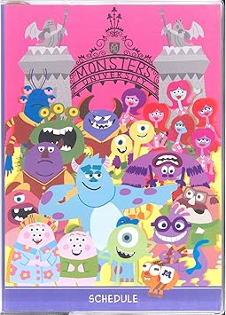 Amazon デルフィーノ15年マンスリー手帳 Disney Pop Zone モンスターズ ユニバーシティ 校門 14年9月始まり ピンク B6サイズ Dz 手帳 文房具 オフィス用品