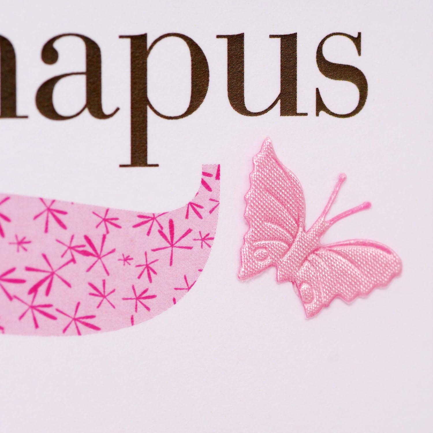 Claire Giles Greeting Cards, Welsh Happy 15th Birthday Card, Penblwydd Hapus, Age 15 Girl Greeting Card, Fabric Butterfly Embellished - Image 3