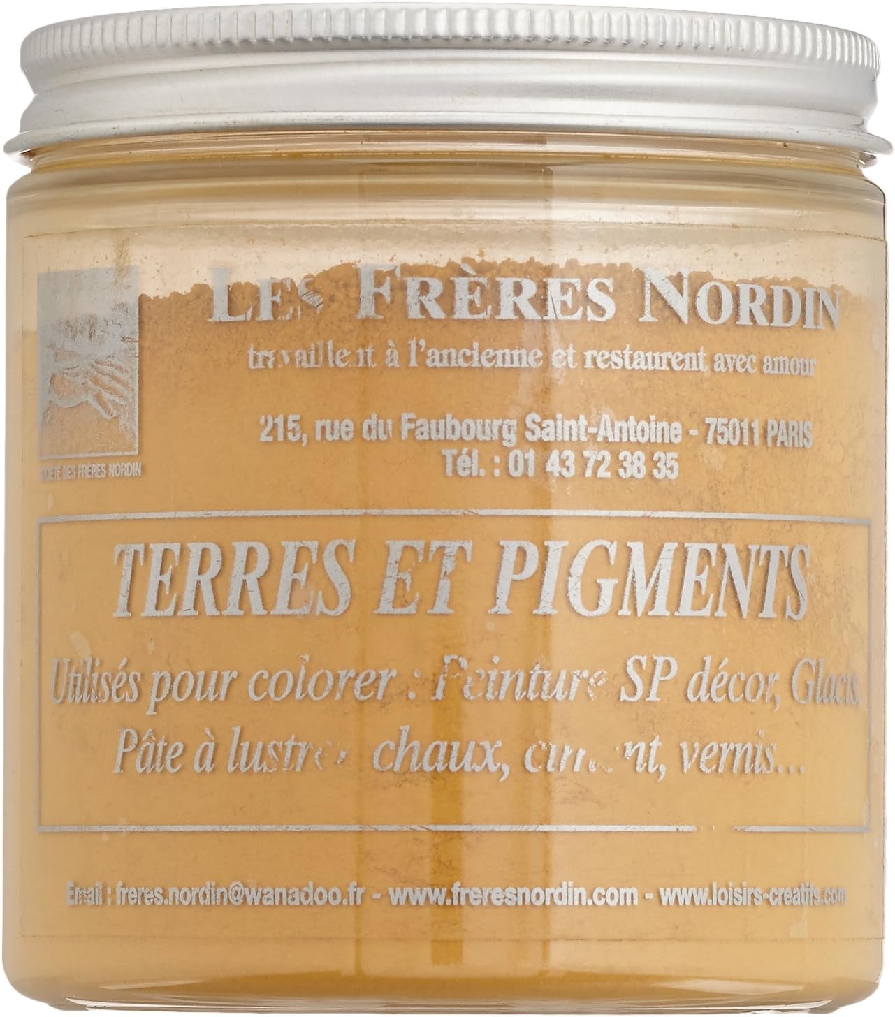 The Brothers Nordin 418111 Earth Pigment Yellow Ochre, Pigment Ocre Jaune, 170 g (Pack of 1)