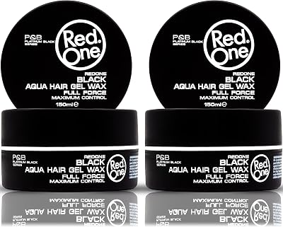 RedOne Hair Wax Black 2x150ml Extra Strong Hold Lime Scent Shiny Finish