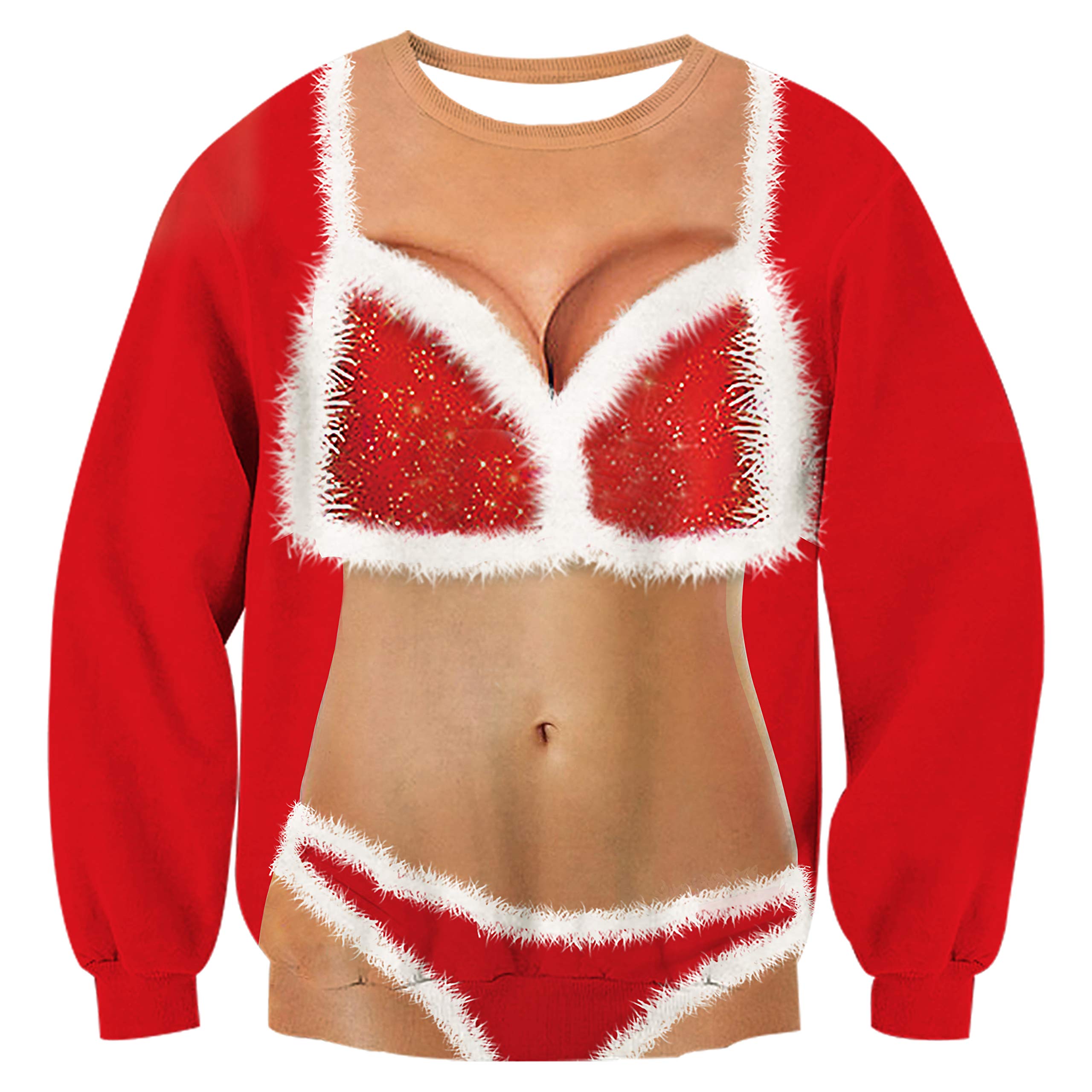 Uideazone Men\'s Ugly Christmas Funny Sweatshirt Gift for Your Couples