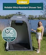 Colapz Camping Shower Tent Privacy Shelter 2.1m High Pop Up view 5