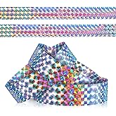 Andibro 100Pcs Holographic Plastic Wristbands, Wrist Bands for Events Parties Concerts Festivals