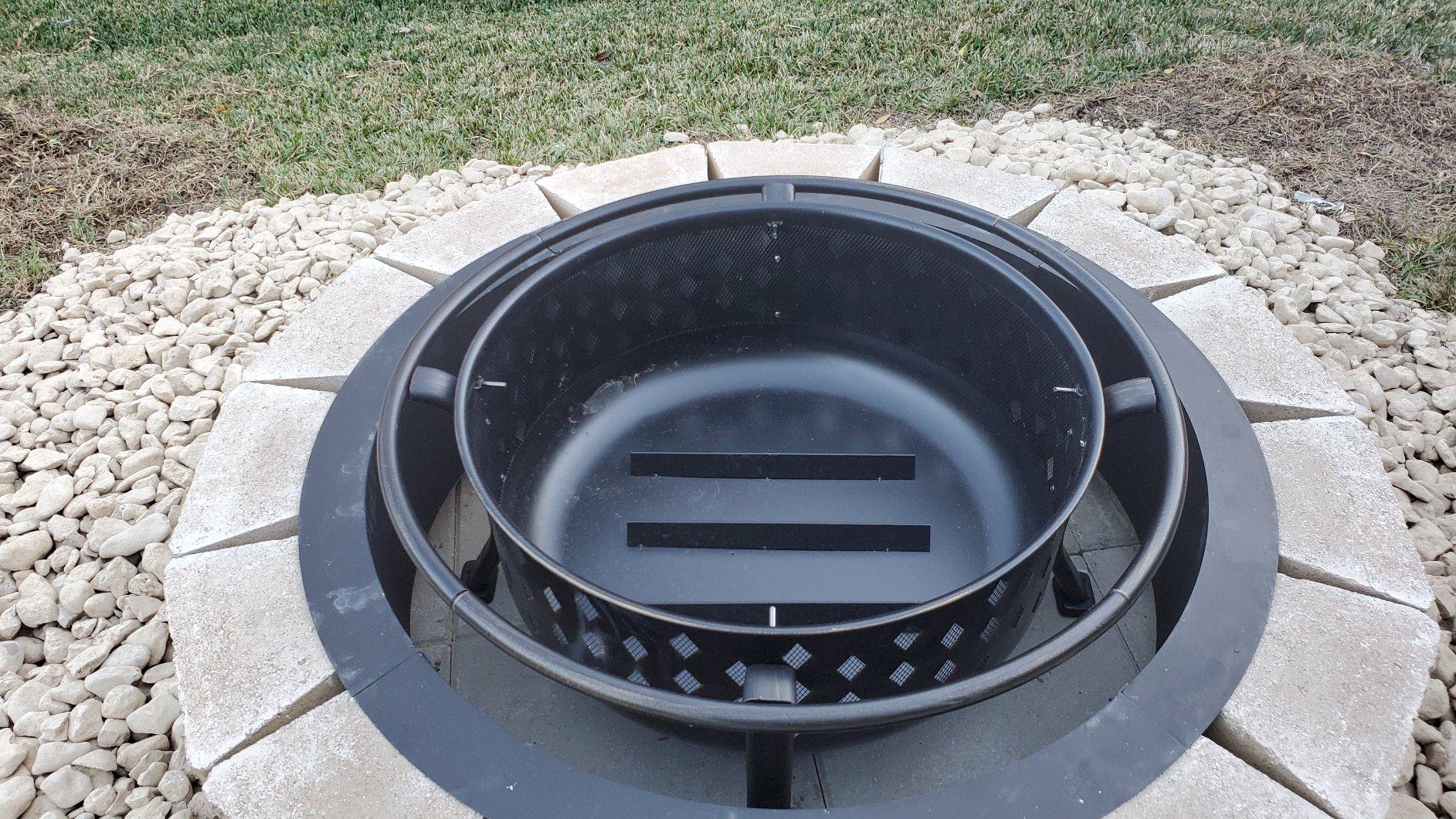 KingSo 36" Fire Pit Outdoor Large Steel Wood Burning Fire Pits Bowl BBQ