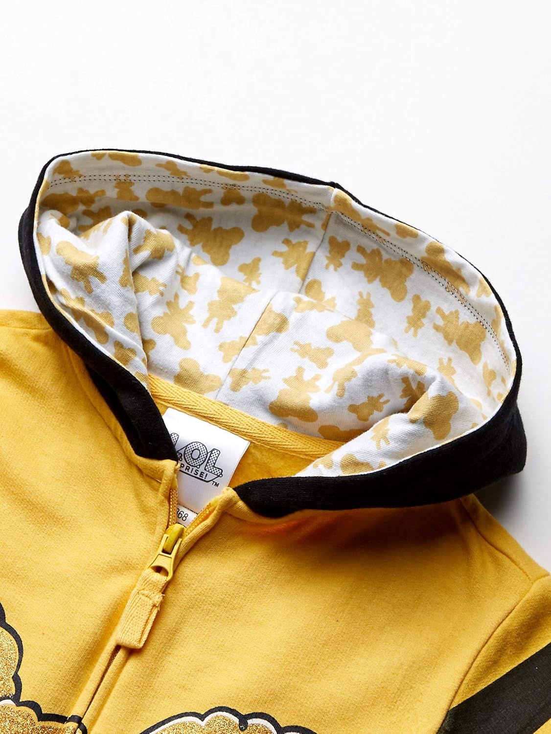 L.O.L. Surprise! Girls' The Glitterati Crystal Queen Big Face Zip-up Hoodie: Clothing