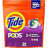 Tide PODS Liquid Laundry Detergent Pacs, Spring Meadow, 20 Count