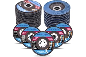 SHUTTLE GENIUS 10 Pack Flap Discs 4-1/2 for Angle Grinder, 80 Grit Zirconia Type 29 Grinding Discs 4 1/2, Zirconia Grinding Wheels for Metal Wood, 7/8" Arbor