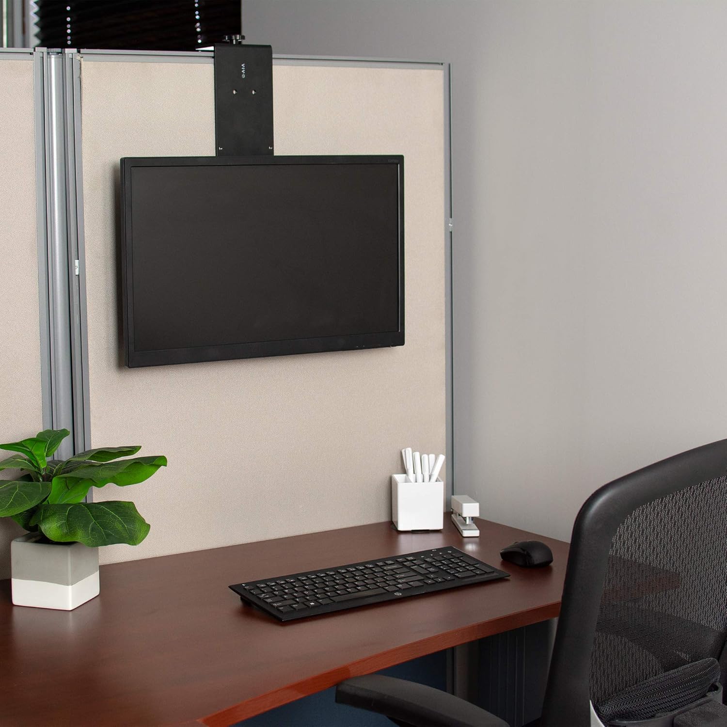 Office Products Monitor Arms & Stands MOUNTCUB2D VIVO Black Single