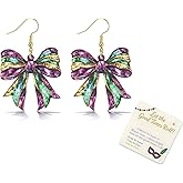 Mardi Gras Outfit for Women Mardi Gras Earrings Acrylic Holiday Carnival Earrings Jewelry Mardis Grass Accessories Shirts for Women