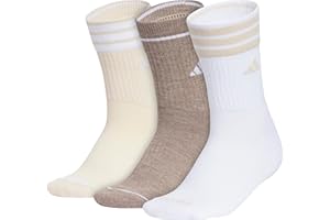 adidas Womens Cushioned 3-Stripe 4.0 3-Pack CrewCrew