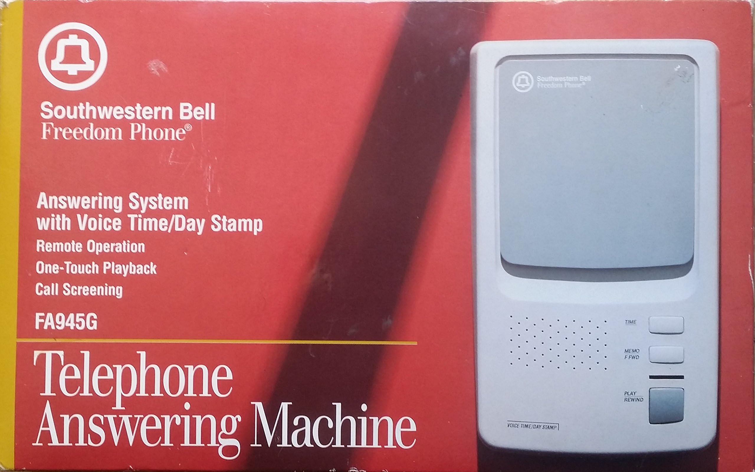 Southwestern Bell Freedom Phone FA945G Aswering Machine Voice Time Stamp