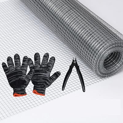 PICK FOR LIFE Galvanized Hardware Cloth Mesh 6Mx20cm 7x7mm Roll