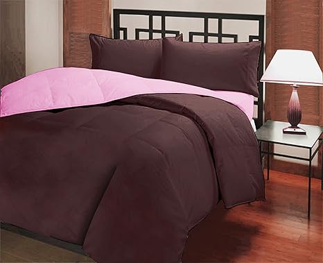 Buy Bianca Silk Touch Polyester Double Comforter 90 X100 Brown