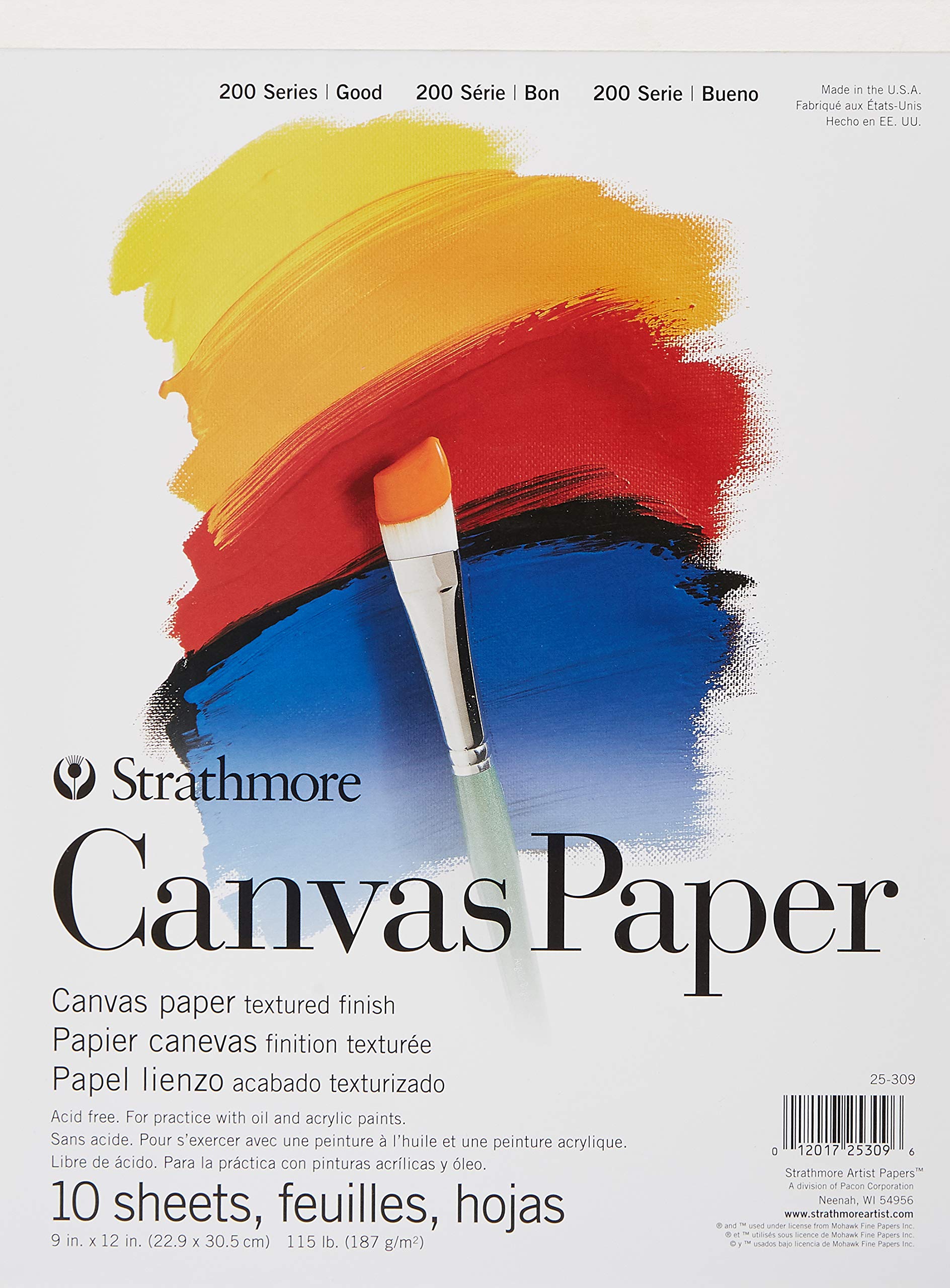 Strathmore (25309 200 Series Canvas Paper Pad, 9 x 12 Buy Online in