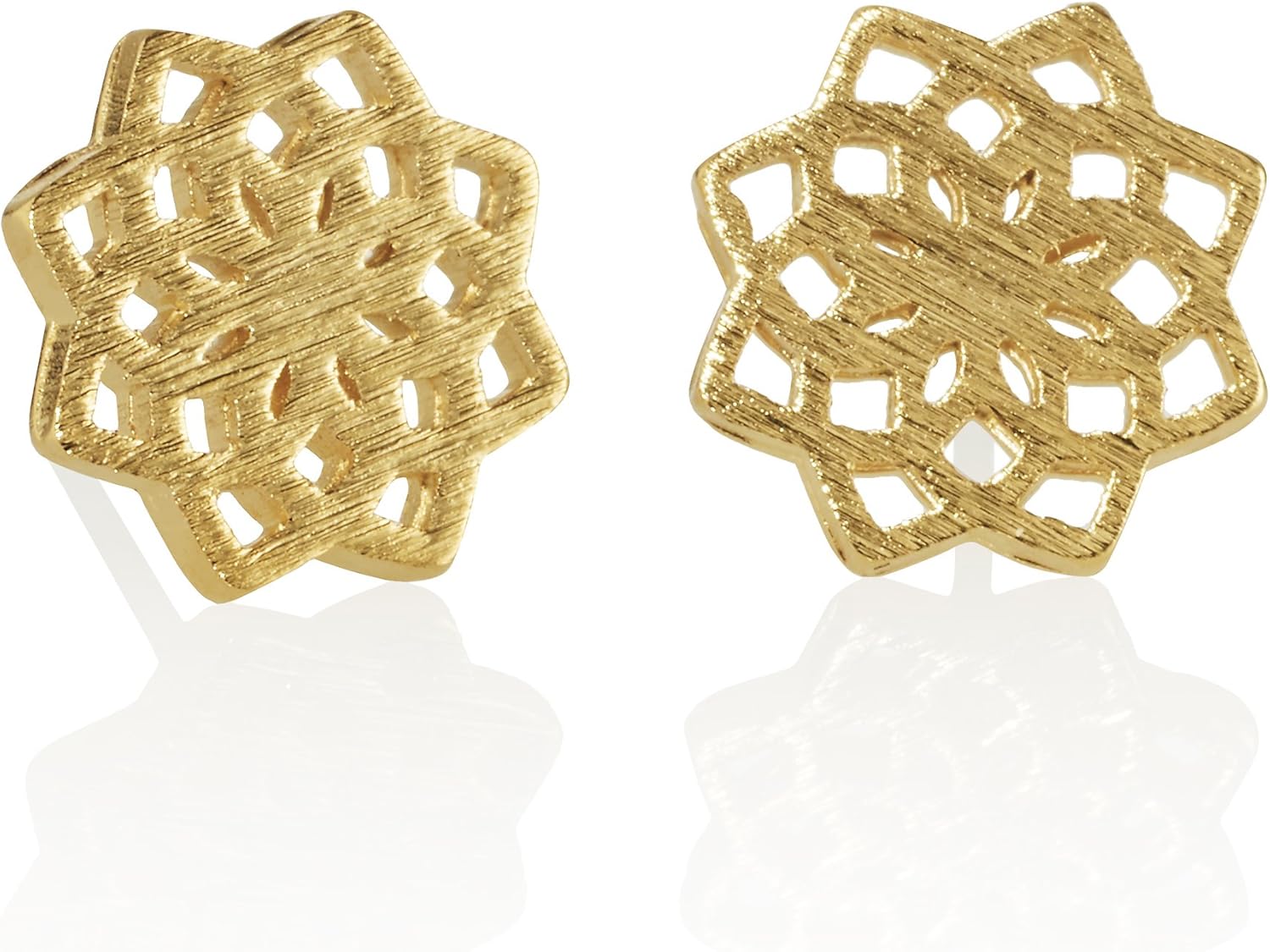 wallpapers Cute Gold Earrings For Girls Design namana mandala stud earrings for women brushed finish sacred geometry earrings for women cute stud earrings for teen girls and women mandala flower