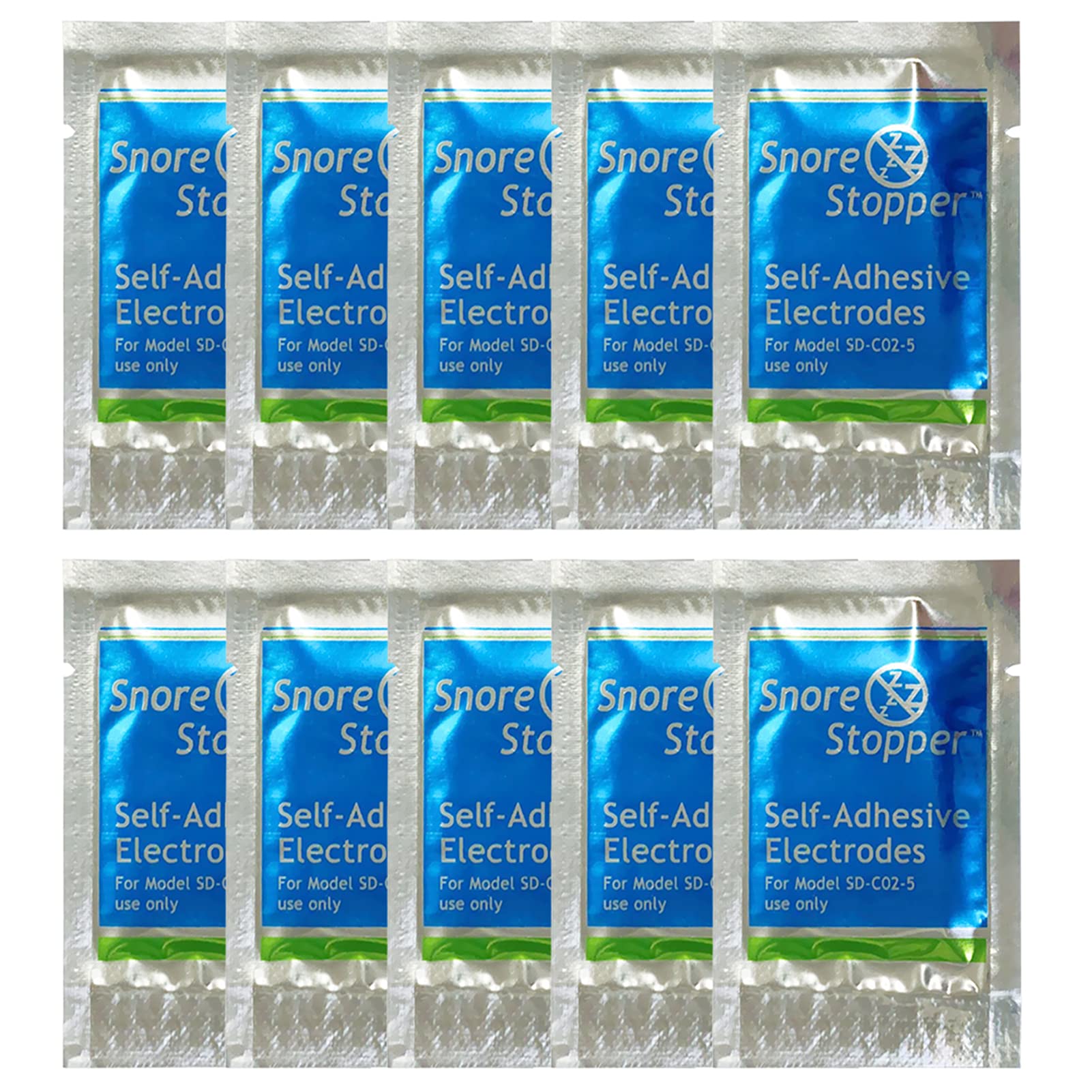 Sunydog Self-adhensive Electrodes Replacement Pad for Intelligent Snore Stopper Infrared Ray Detects Wristband 10pcs