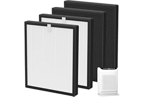 ZX001 Replacement Filter Compatible with TEBILD ZX001 Air Purifier, 3-in-1 H13 True HEPA and High-Efficiency Activated Carbon
