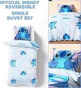 Disney Stitch Duvet Cover Set Kids Teens Bedding Single or Double - Blue Stitch view 2